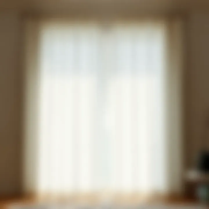 Minimalist Linen Curtains for a Serene Escape Minimalist white linen curtains offering a serene atmosphere